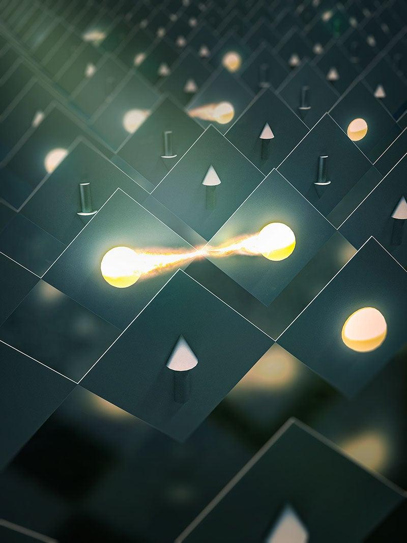 Illustration of ultrastrong attraction between electrons in neighboring atoms within a 1D cuprate chain